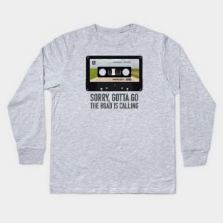 Cassette Audio Road Trip Mix Tape Nostalgic 1980s Kids Long Sleeve T-Shirt